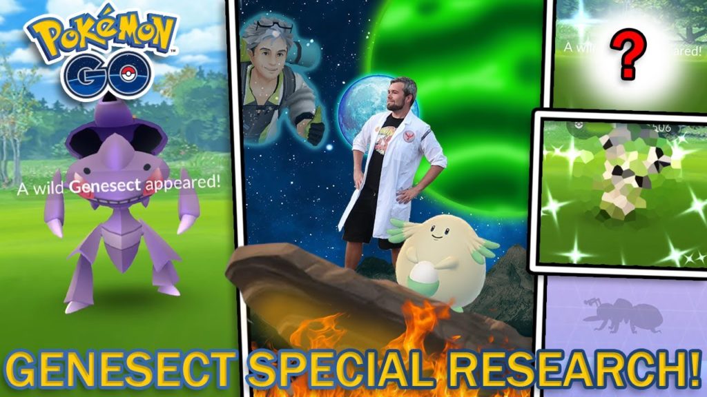 GENESECT SPECIAL RESEARCH EVENT! RARE SHINIES CAUGHT! (Pokemon GO)