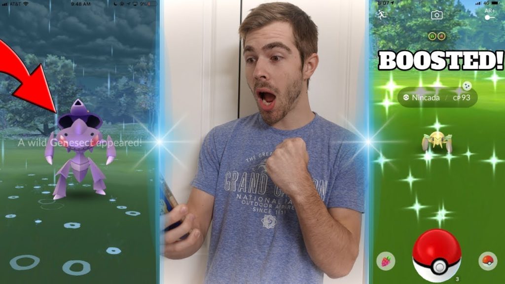 CATCHING GENESECT FOR THE FIRST TIME IN POKEMON GO! Shiny Nincada Is BOOSTED!