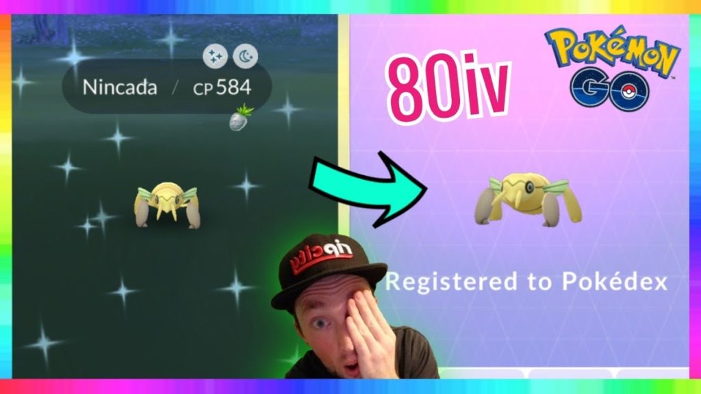 80iv SHINY NINCADA CAUGHT IN POKEMON GO! ( POKEDEX SHINY! )