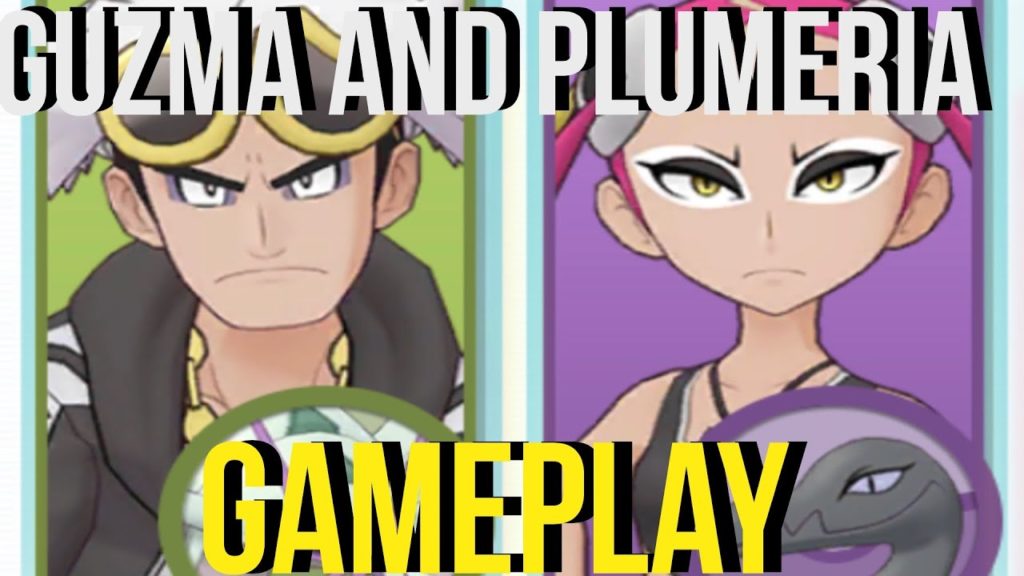 GUZMA and PLUMERIA GAMEPLAY: TEAM SKULL CRASH COURSE Event | Pokemon Masters