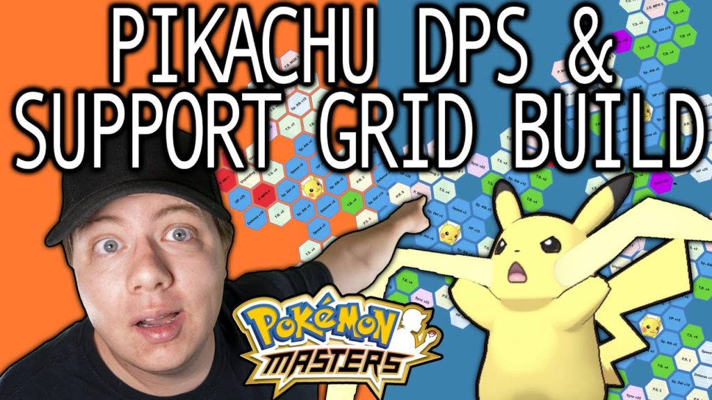 PIKACHU DPS AND BATTLE VILLA SYNC GRID BUILD!! Pokemon Masters
