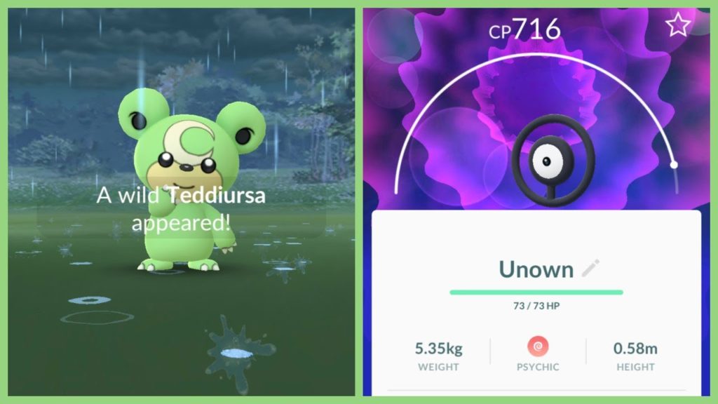 NEW SHINY TEDDIURSA RELEASE IN POKEMON GO! Teddiursa, Unown AND More Rare Spawns!