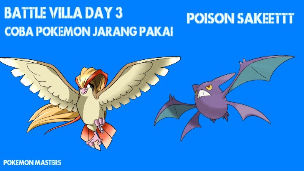 BATTLE VILLA GAME DAY 3 COBA POKEMON YANG JARANG DIPAKAI | POKEMON MASTERS