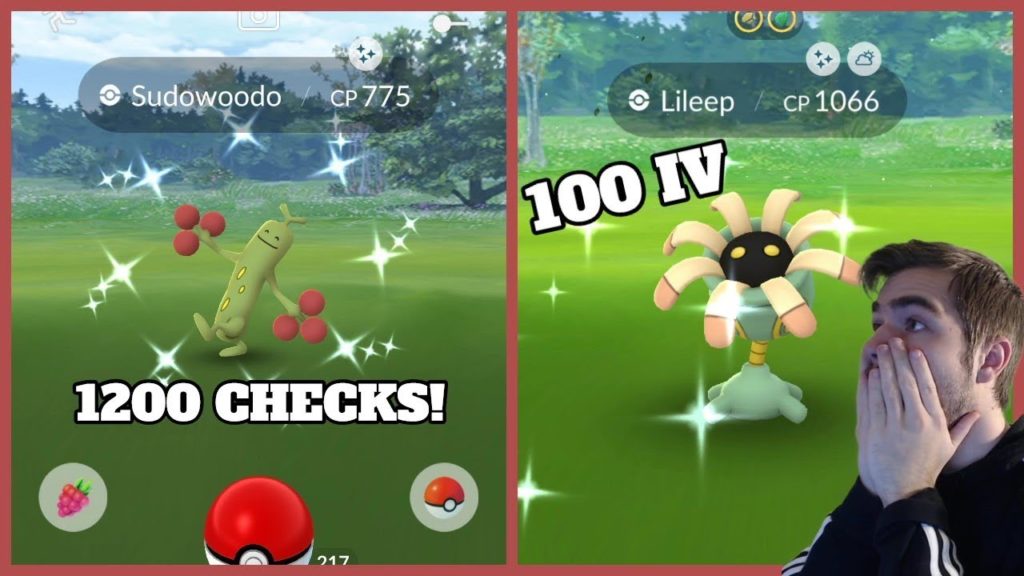 THIS WAS THE BEST CATCH OF MY POKEMON GO CAREER! Shiny Sudowoodo & Shundo Lileep Catch!