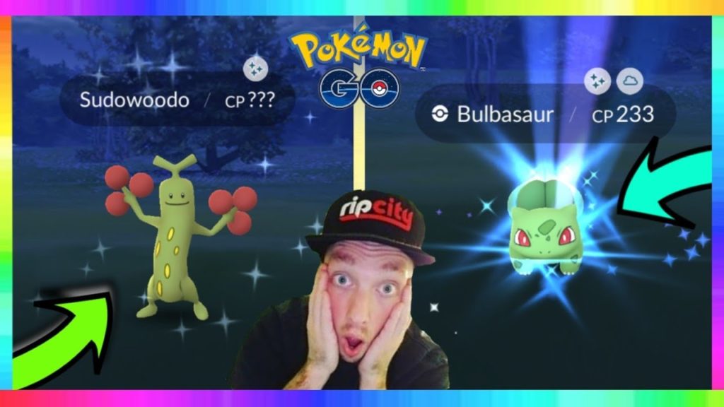 SHINY SUDOWOODO CAUGHT & SHINY BULBASAUR CAUGHT IN POKEMON GO! NEW MEGA BULBASAUR NEST!