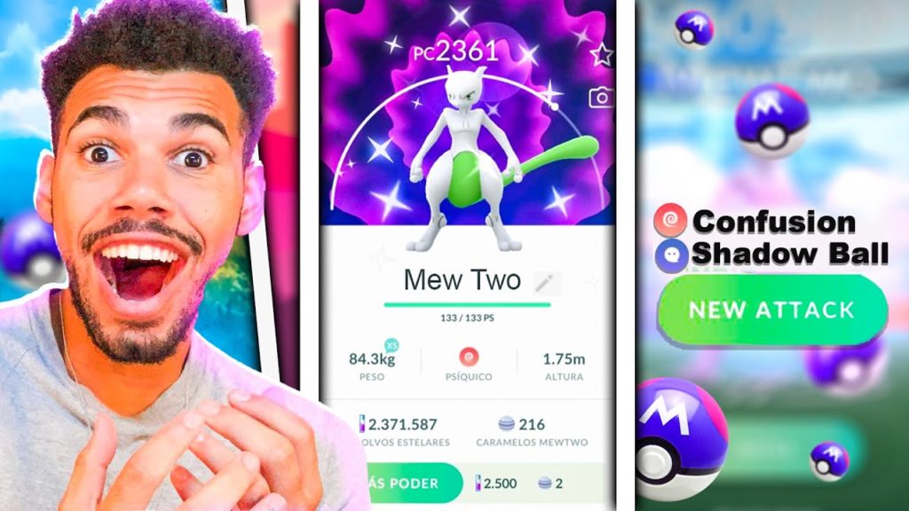 LIBEREI O SEGUNDO ATAQUE DO MEWTWO SHINY - POKEMON GO | Cris |