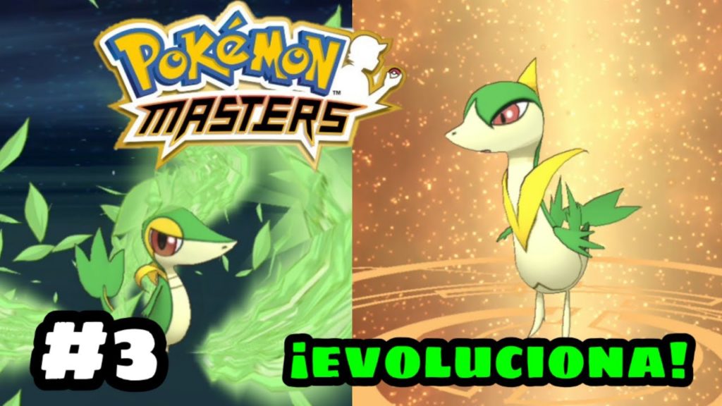 Pokemon masters (snivy evolusiona a servine) Parte #3