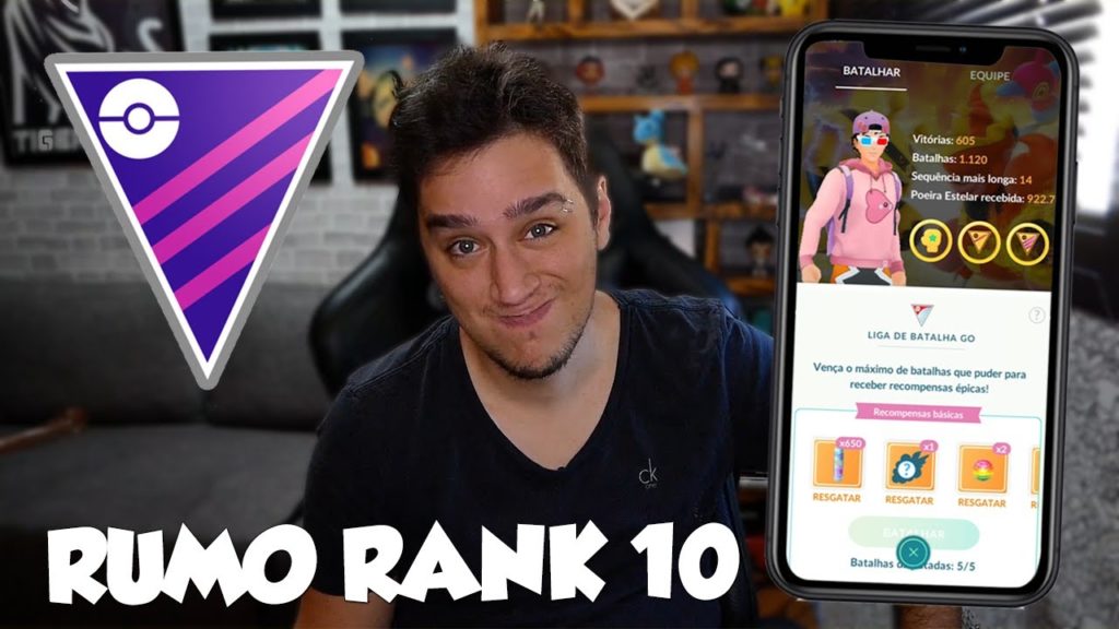 CHEGOU A LIGA MASTER! RUMO RANK 10! - Pokémon Go Go Battle