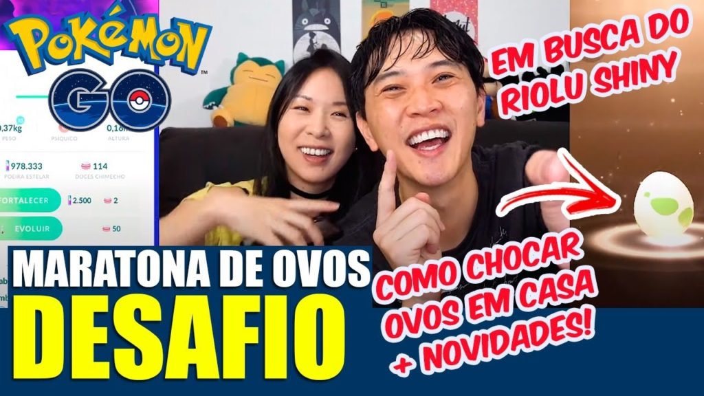 DESAFIO DE OVOS EM BUSCA DO RIOLU SHINY E NOVIDADES | POKEMON GO