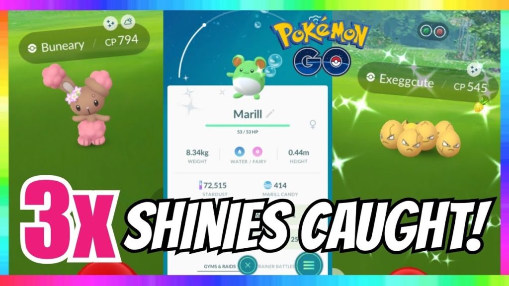 3x SHINIES CAUGHT during NEW SPRING EVENT IN POKEMON GO!