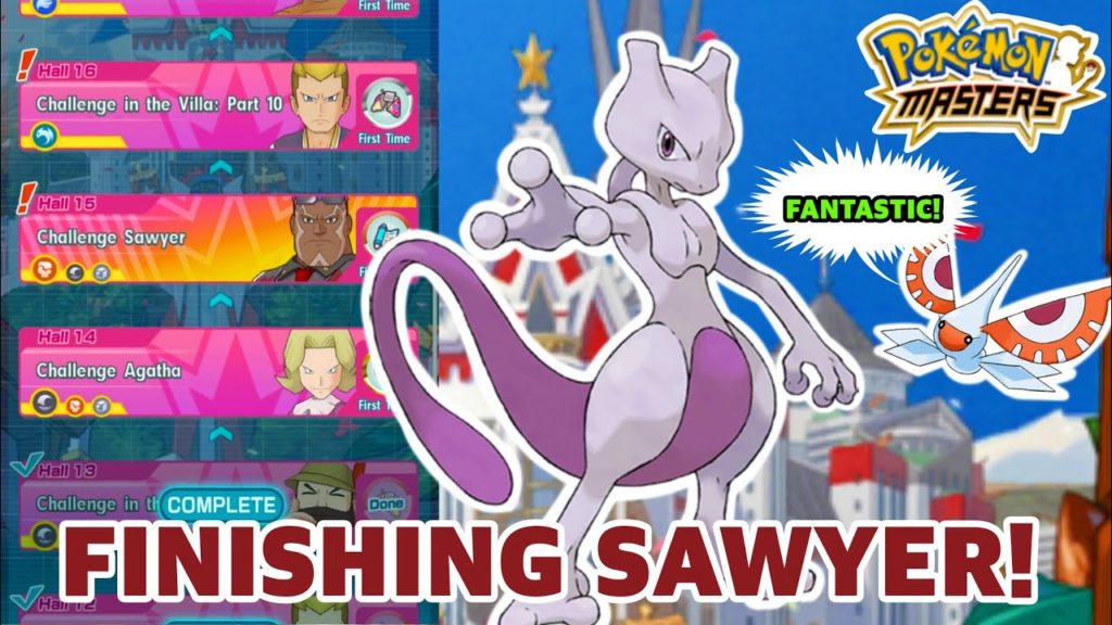 "I LOST MY CONCENTRATION BUT I STILL BEAT SAWYER!!!" || POKEMON MASTERS (BATTLE VILLA S4) #62