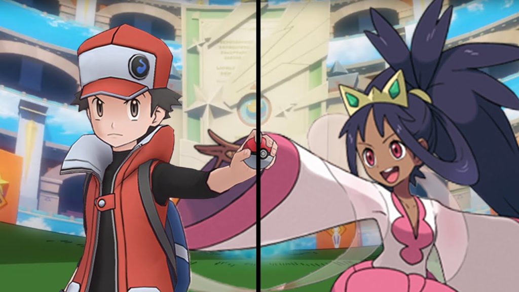 Pokemon Characters Battle: Red Vs Iris (Pokemon Masters Showdown)