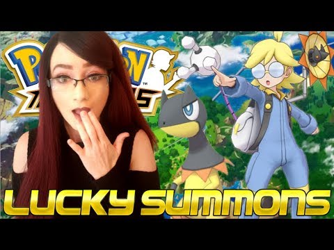 LUCKY SUMMONS FOR CLEMONT & HELIOLISK! Pokemon Masters