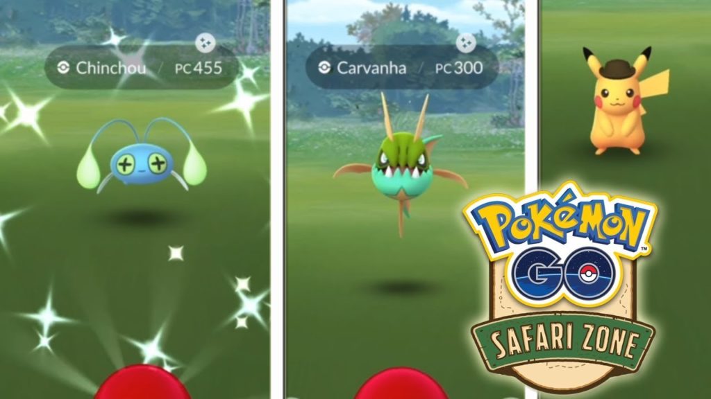 ¡CAPTURO CHINCHOU SHINY y más en mi PRIMER SAFARI ZONE desde casa en Pokémon GO! [Keibron]