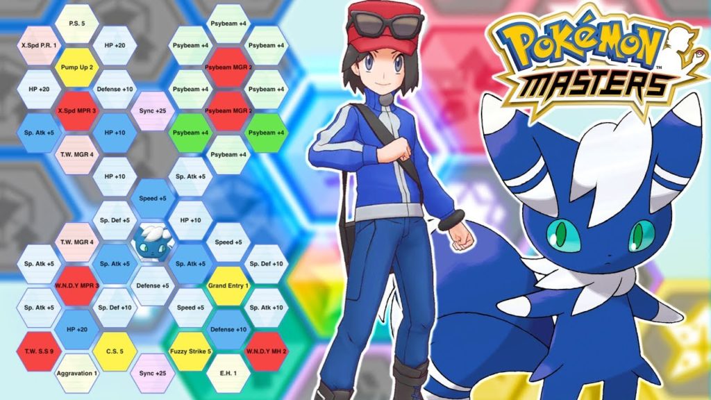 NEW F2P GRID! CALEM & MEOWSTIC SYNC GRID BUILD GUIDE! | Pokemon Masters