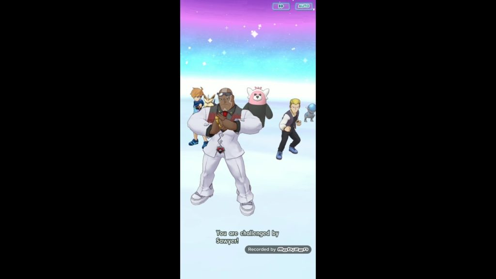 Pokemon masters battle villa: hall 15 challenge Sawyer (refight again)