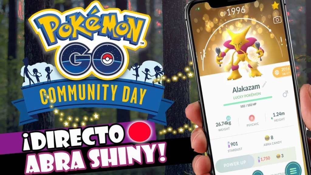🔴 ¡JUGAMOS TODO EL COMMUNITY DAY DE ABRA SHINY EN DIRECTO! - Pokémon GO