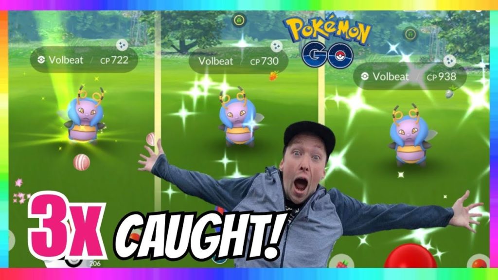 I CAUGHT 3x SHINY VOLBEAT on STREAM IN POKEMON GO! NEW BUDDY UP EVENT