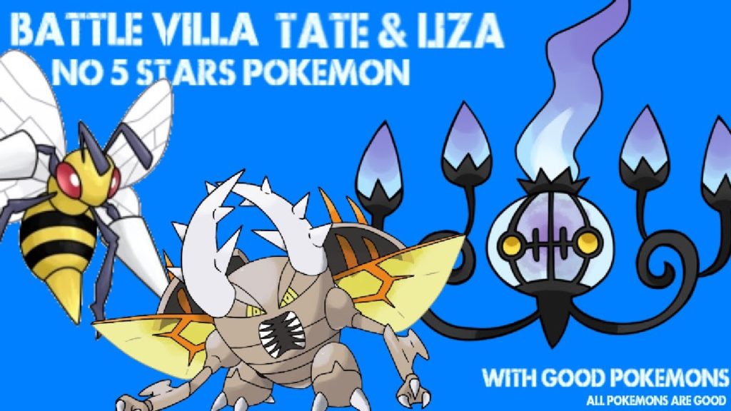 BATTLE VILLA VS TATE DAN LIZA WITHOUT 5 STARS POKEMON | POKEMON MASTERS