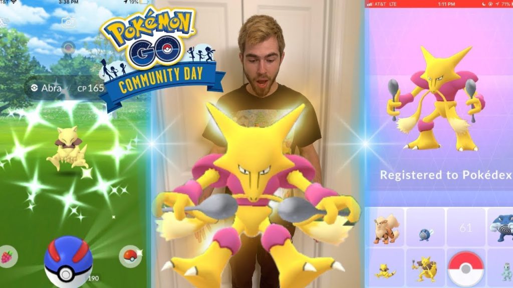 ABRA COMMUNITY DAY VLOG IN POKEMON GO! 7 Shiny Abra Catches & Elite TM Found!
