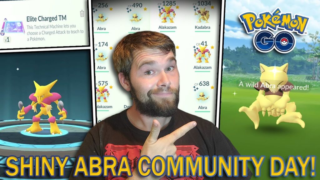 SHINY ABRA COMMUNITY DAY! (Pokemon GO)