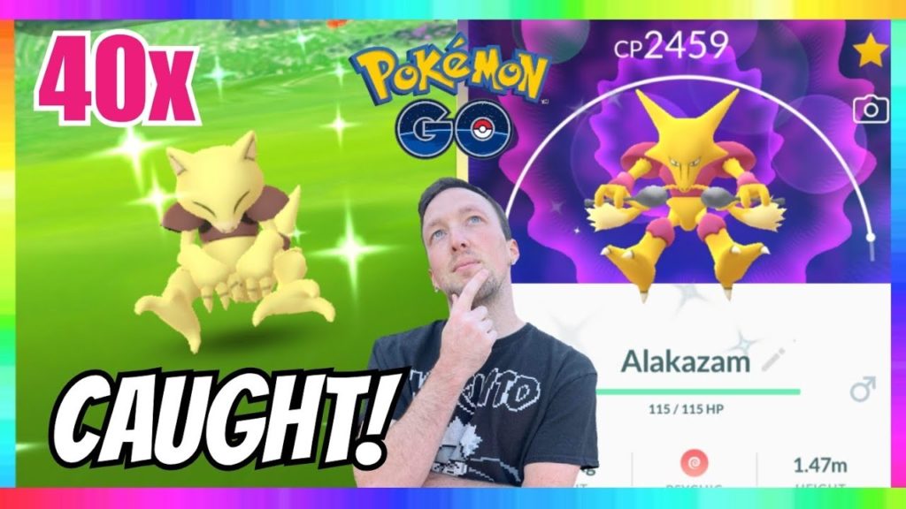 CATCHING 40x SHINY ABRA on STREAM IN POKEMON GO! WORLD RECORD!!