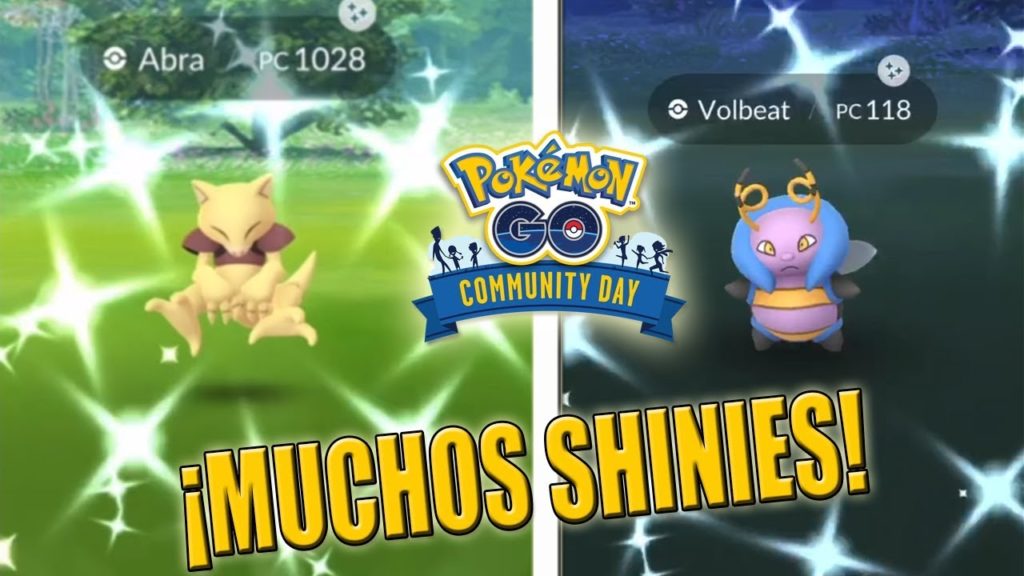 ¡CAPTURO MUCHOS ABRA ✨ SHINY ✨ en el Pokémon GO Community Day desde CASA! VOLBEAT SHINY! [Keibron]