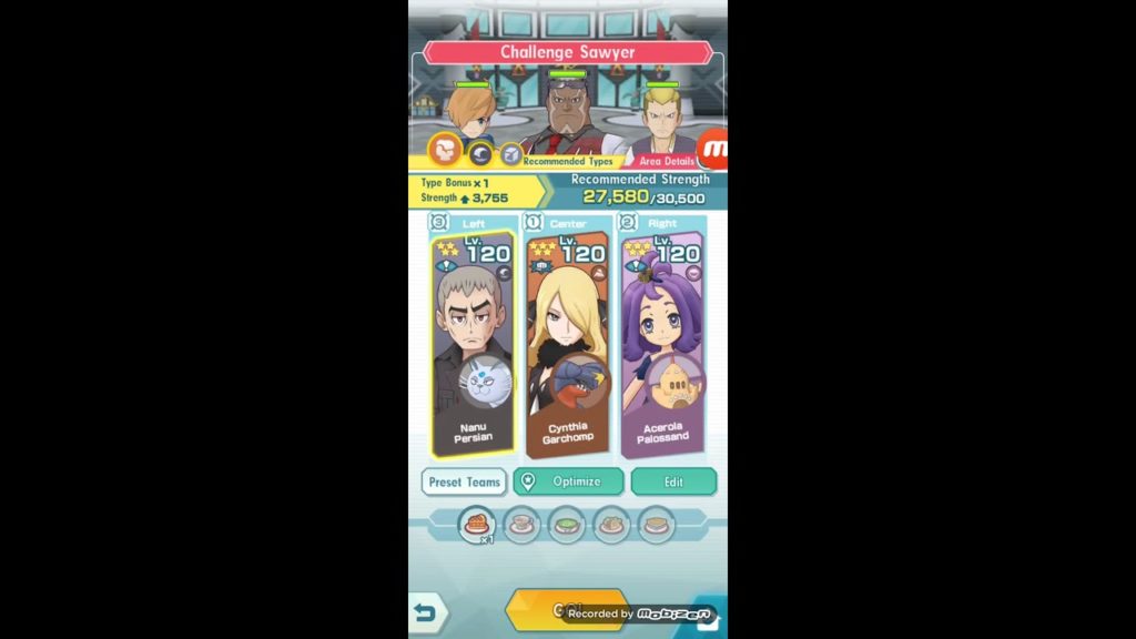 Pokémon Masters Battle Villa Hall 25 Sawyer - Tank Build Garchomp with Double Flinch Support