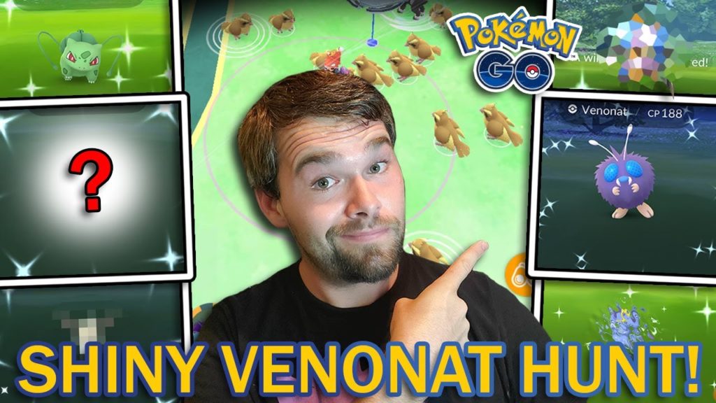 SHINY VENONAT HUNT! PIDGEY SPOTLIGHT HOUR! 6 Shinies Caught! (Pokemon GO)