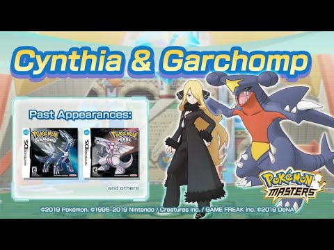 Cynthia & Garchomp Banner especial Summon & Pulls - Pokemon Masters Mobile