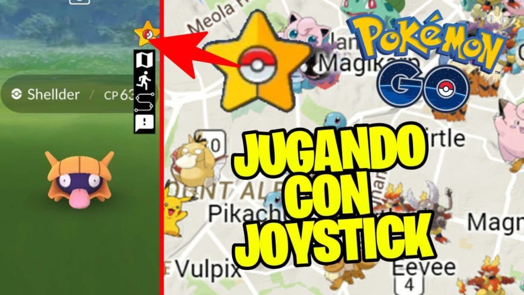 PROBANDO JOYSTICK/H4CK ANDROID CON SHELLDER SHINY! - POKEMON GO!