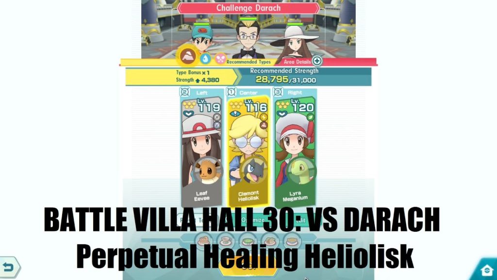 Pokemon Masters - Battle Villa Season 5: Clemont (シトロン) Heliolisk VS Hall 30 Darach