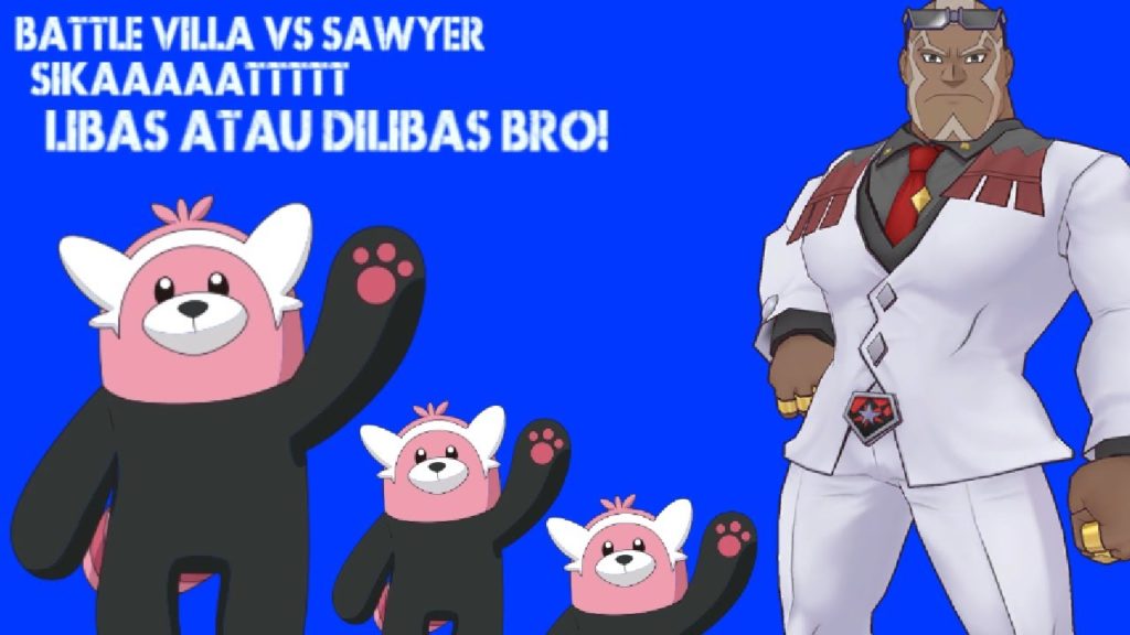 BEWERY SAWYER DI BATTLE VILLA HALL 25 DILIBAS ATAU MELIBAS | POKEMON MASTERS