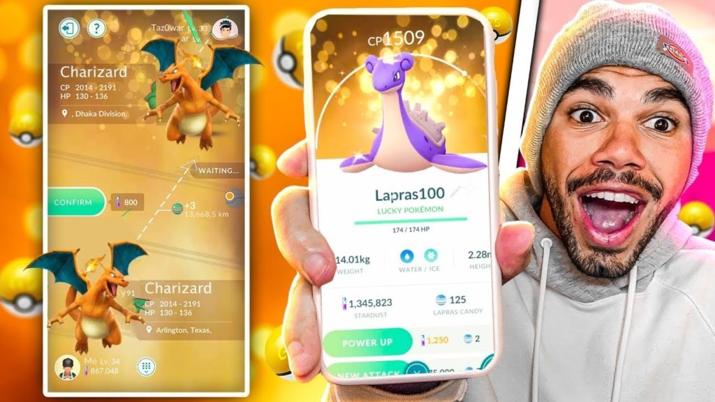 LAPRAS SHINY E CHARMANDER LUCKY - POKEMON GO | Cris |