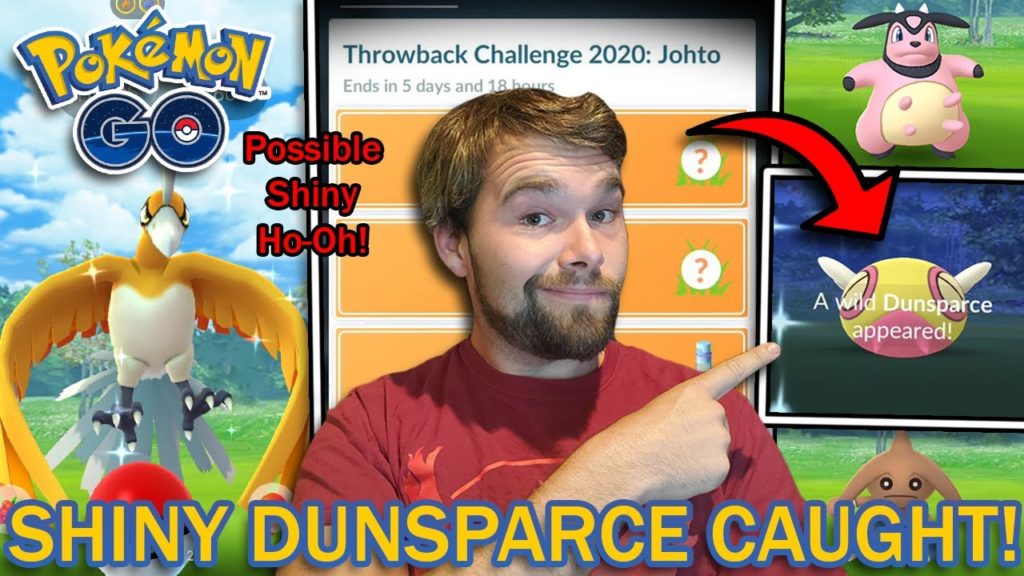 SHINY DUNSPARCE CAUGHT! JOHTO THROWBACK CHALLENGE 2020 COMPLETED! (Pokemon GO)