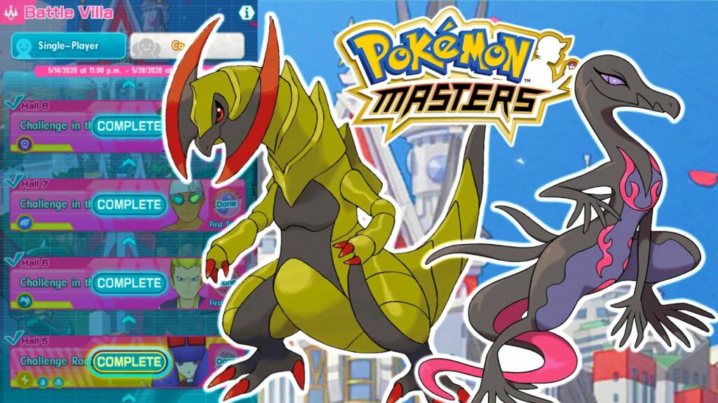 HAXORUS & SALAZZLE COMPLETE BATTLE VILLA POWERHOUSES! | Pokemon Masters