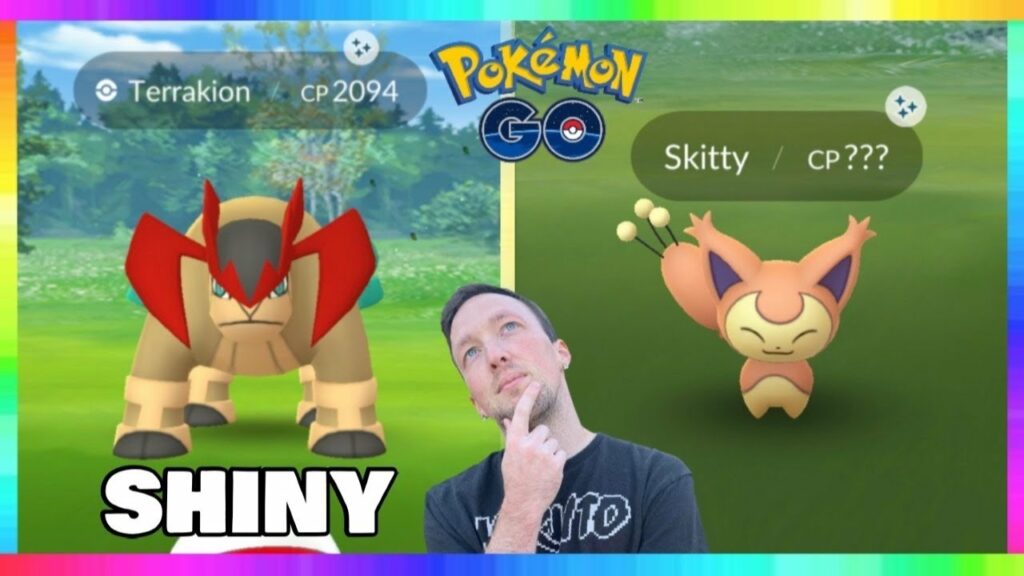 NEW SHINY TERRAKION RAIDS IN POKEMON GO! NEW SHINY SKITTY & SHINY RAYQUAZA HAT PIKACHU!