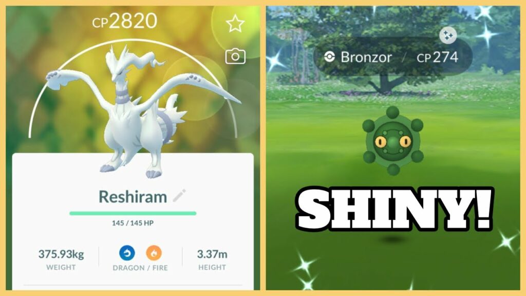 NEW RESHIRAM RAIDS IN POKEMON GO! New Shiny Bronzor Spotlight Hour Event!