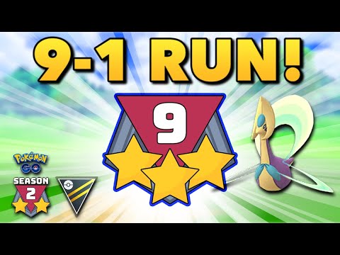 SINGLE-MOVE CRESSELIA GOT US TO RANK 9! | Pokemon Go PvP Go Battle Ultra League