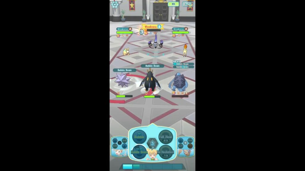Pokemon Masters Battle Villa 7 - Hall 24 (Shauntal) - 3v6 with Empoleon, Starmie, Carracosta