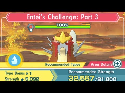 Pokemon Masters - Entei Very Hard 1 team clear (Unlimited sleep works)