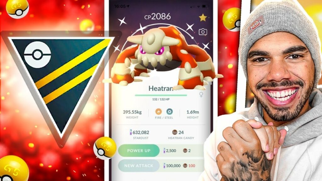 BOTEI UM HEATRAN SHINY NO TIME - POKEMON GO | Cris |