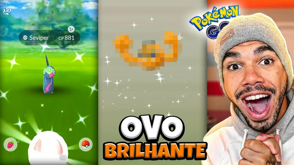 OVO BRILHANTE E SHINY SELVAGEM MINHA SORTE APARECEU - POKEMON GO | Cris |