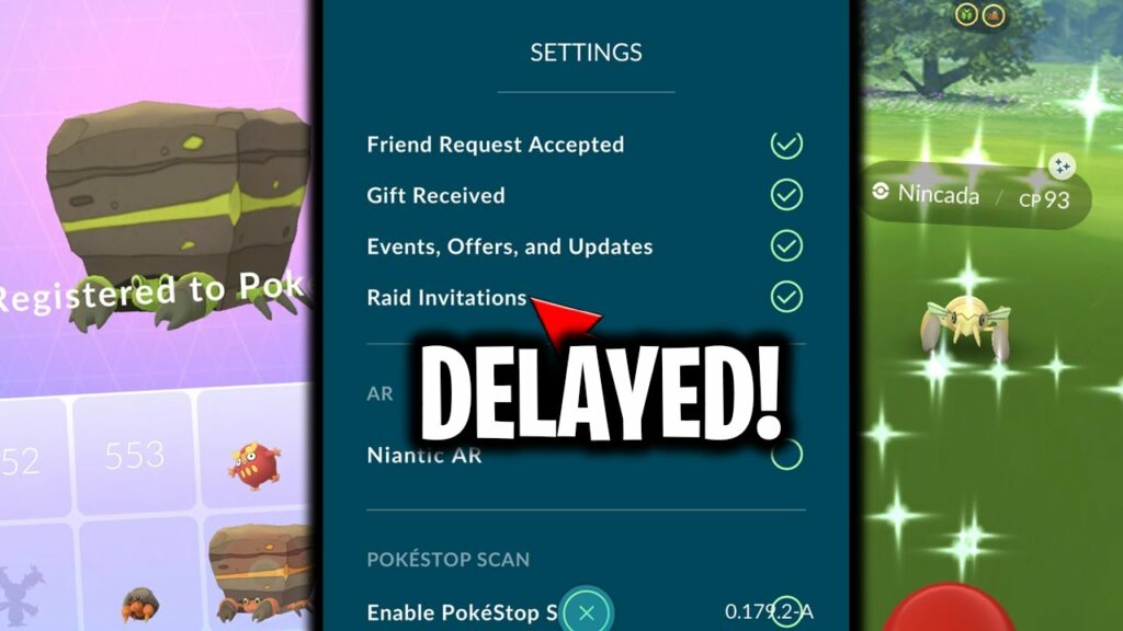 POKEMON GO DELAYED THE NEW RAID INVITE FEATURE! New Shiny Bug Type Evolutions!