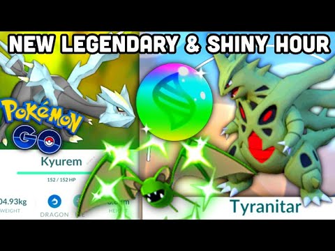 Legendary Raid Kyurem & Mega Evolution hint w/ Tyranitar? Pokemon GO Shiny Zubat hour & Larvitar