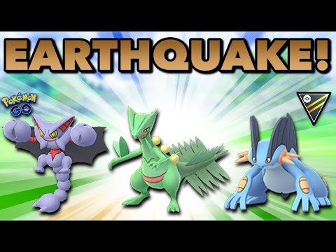 I RAN THREE POKEMON WITH EARTHQUAKE... GO BATTLE ULTRA LEAGUE | Pokemon Go PvP