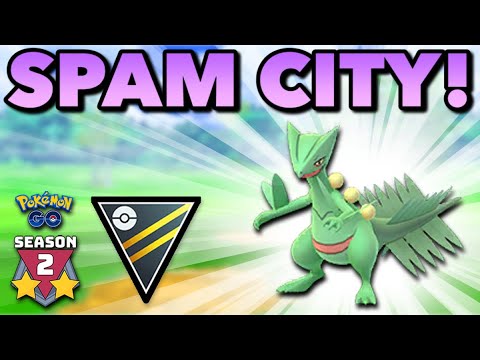 SCEPTILE IS SO SPAMMY! GO BATTLE ULTRA LEAGUE | Pokemon Go PvP