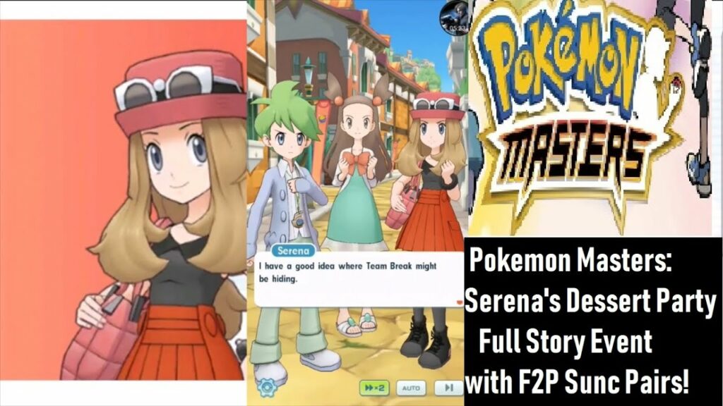 Pokemon Masters Serena's Dessert Party Story Event with F2P Sync Pairs