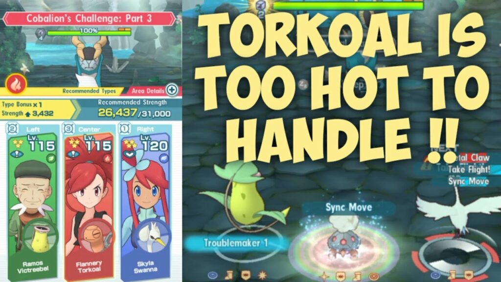 Cobalion Legendary Arena TORKOAL IS TOO HOT TO HANDLE !! | POKEMON MASTERS