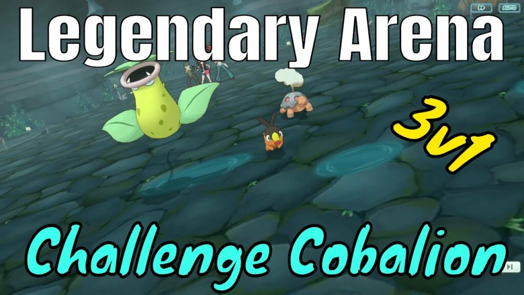 Pokemon Masters - Legendary Arena [NO RED] Tepig (Hilda) VS Cobalion 3v1 (Very Hard Part 3)
